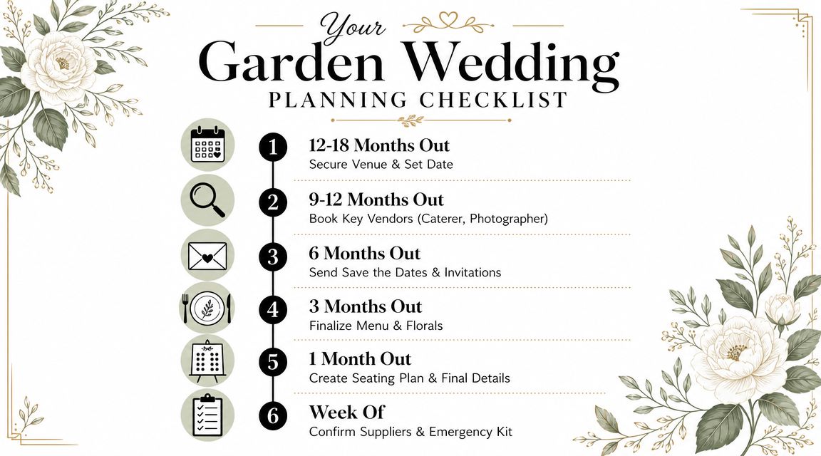 Your Garden Wedding Timeline and Planning Checklist